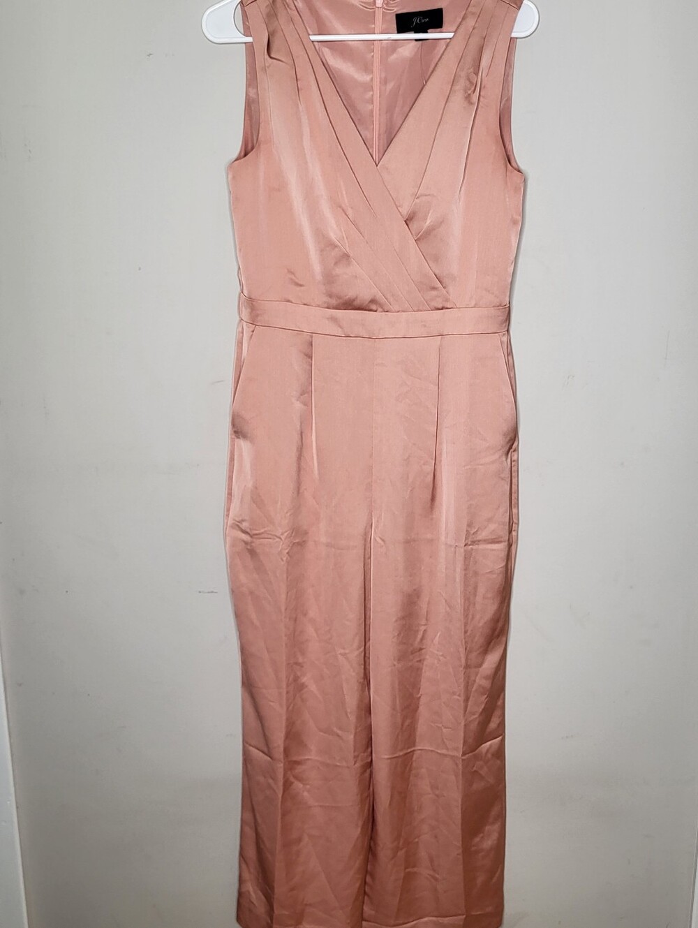 J.Crew Mercantile women's Satin Gloucester Back Crepe Jumpsuit NWT New Size 6